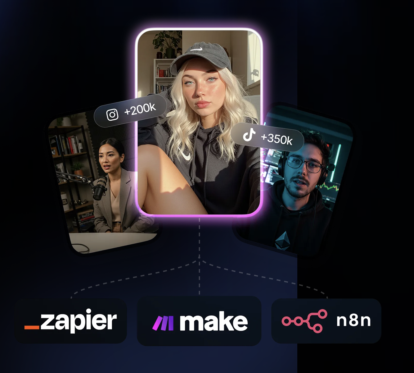 Dashboard showing AI tools used in influencer marketing jobs