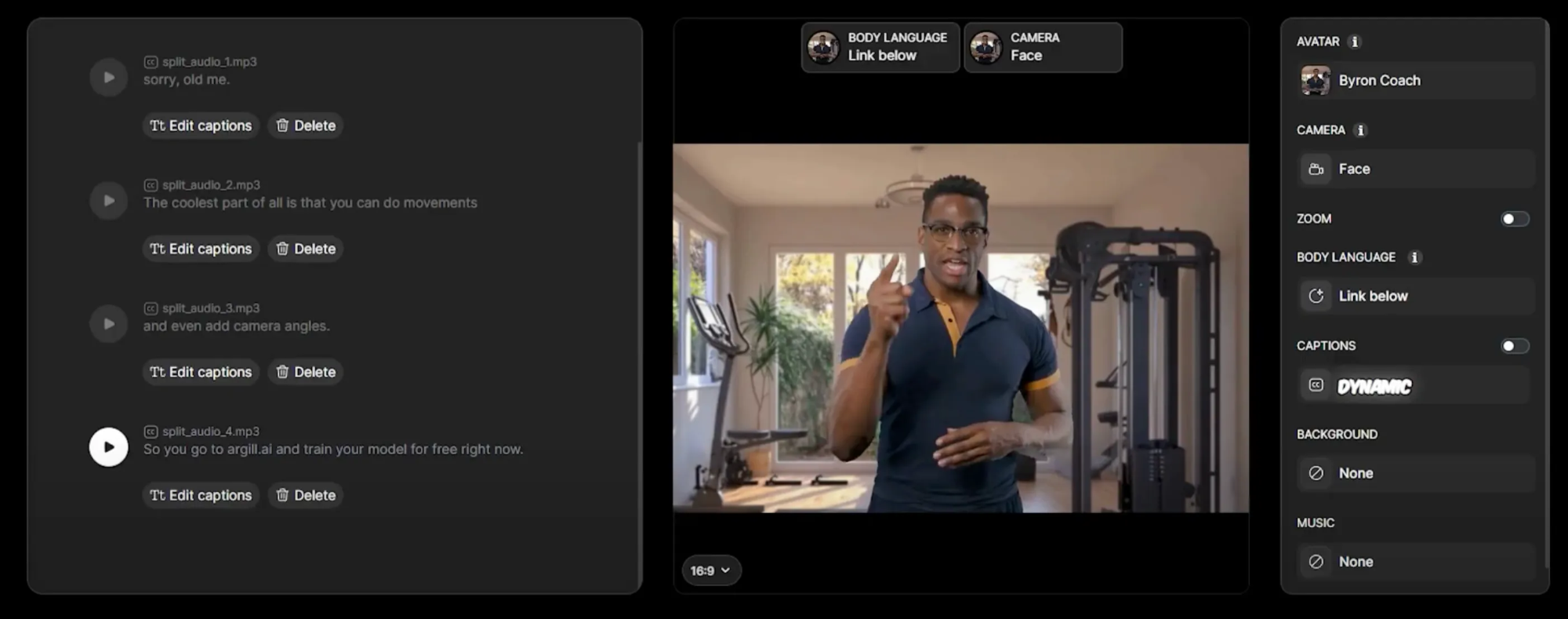 Agentic workflow automation tool interface designed for content creators.