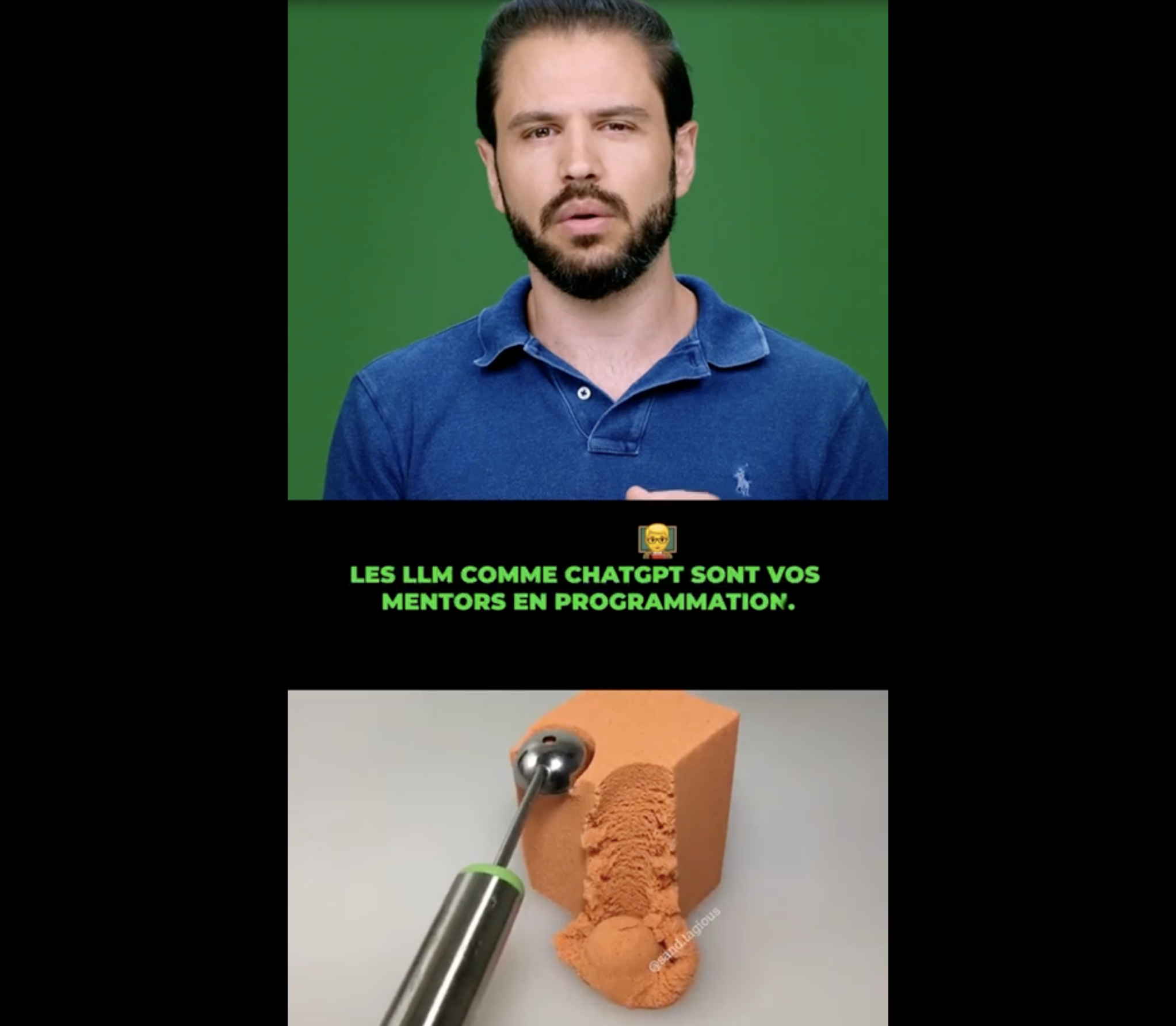 Argil's deepfake generator showcasing split screen video editing