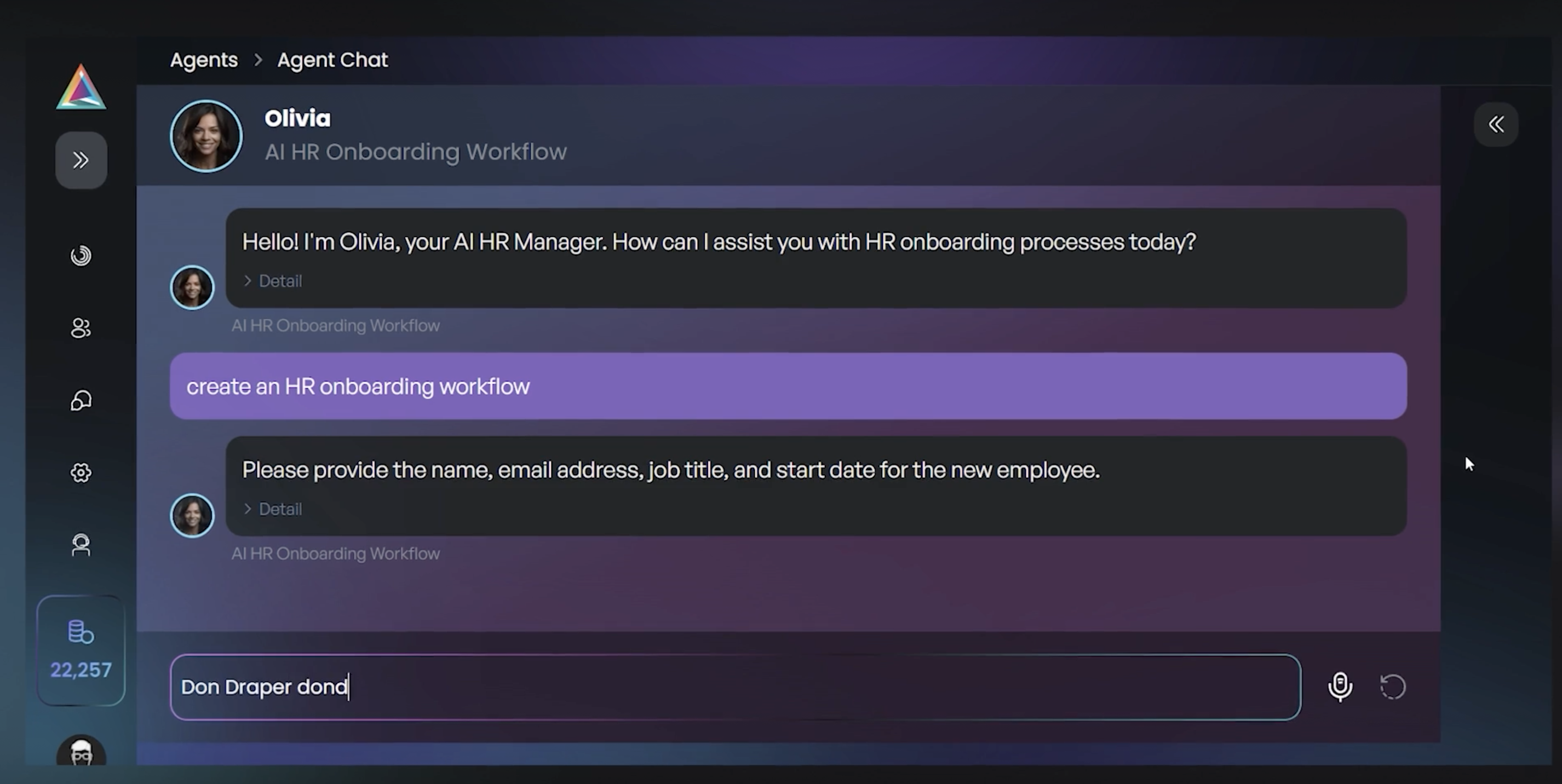 Azara AI dashboard showcasing agentic workflow tools