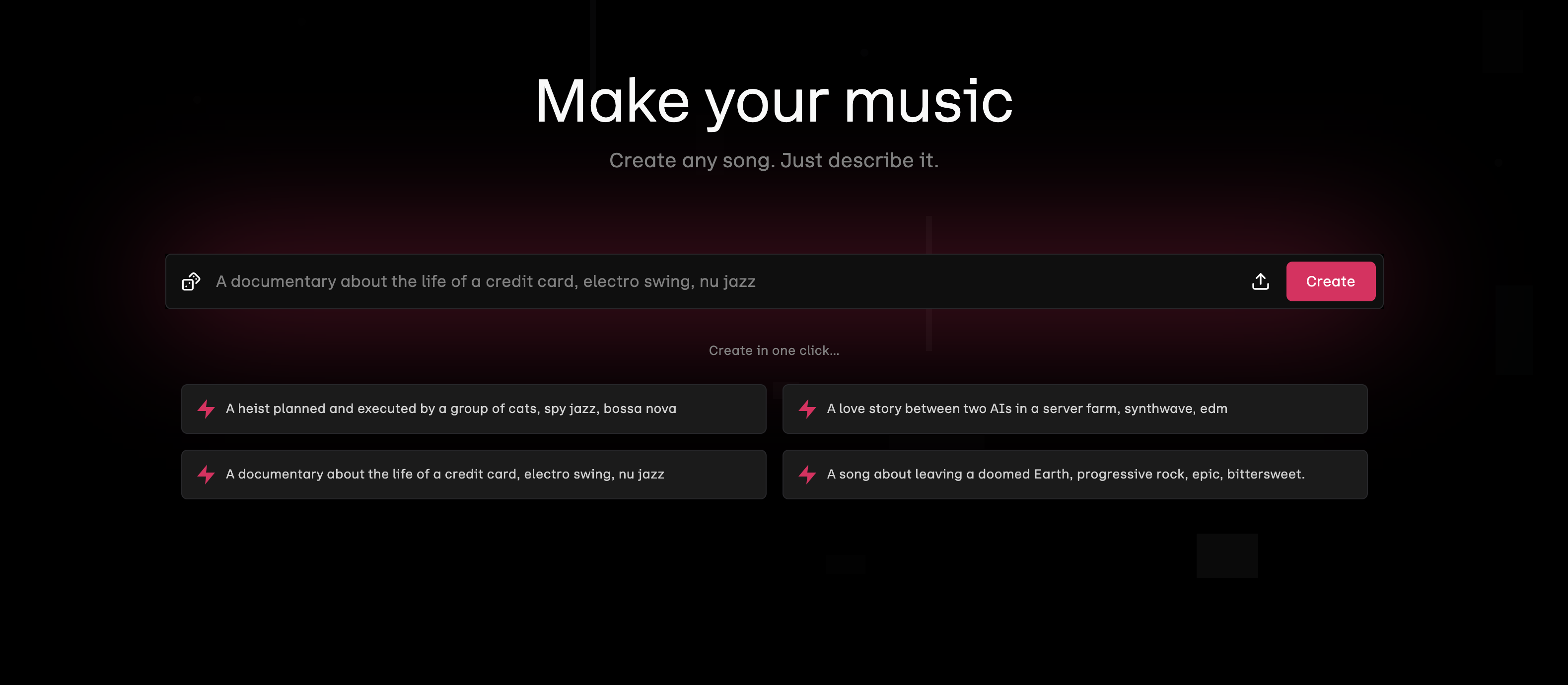 AI tools like Udio for music, video, and content editing