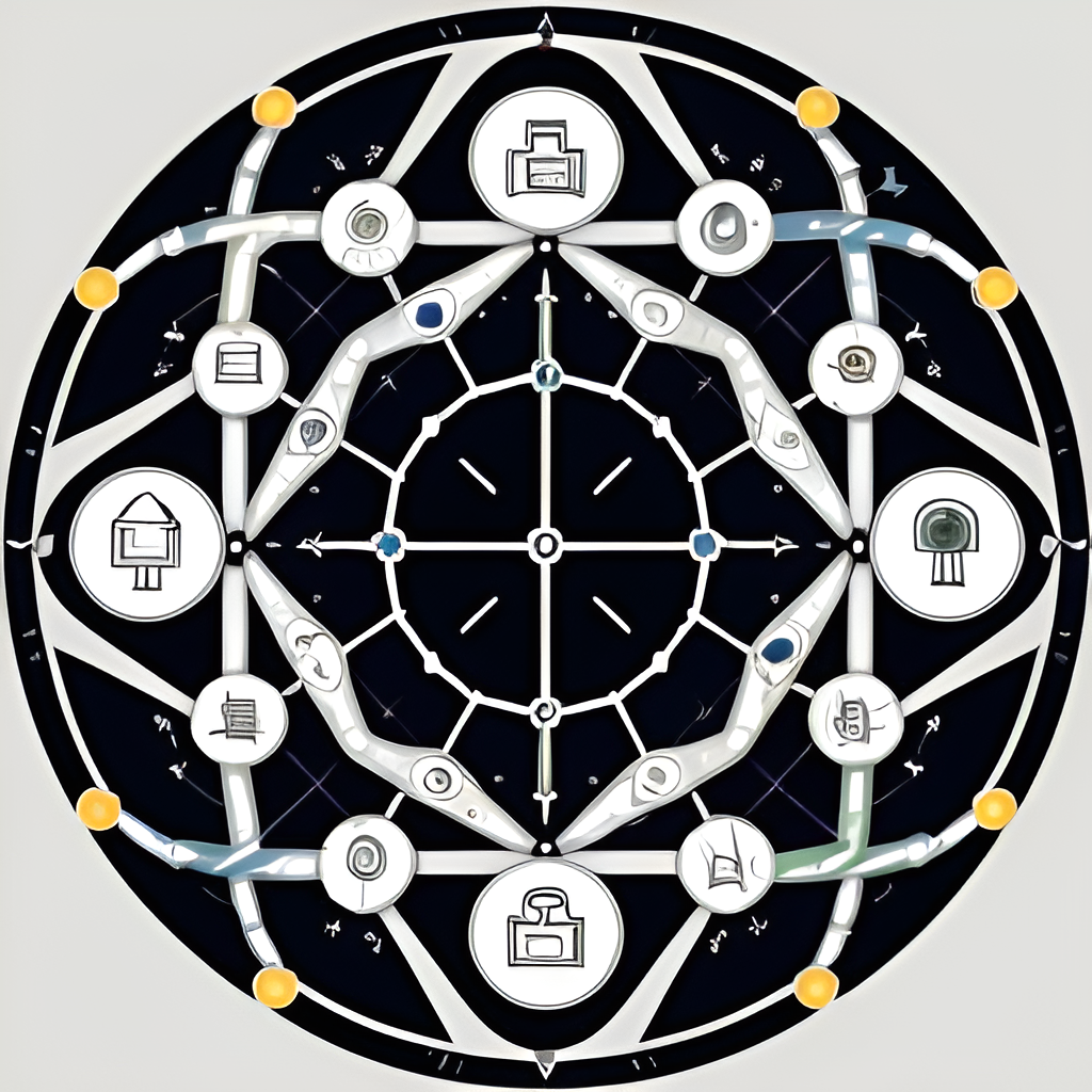 Interconnected network of features with AI API