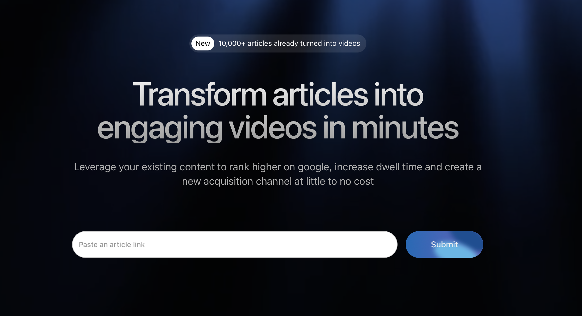 Screenshot showcasing AI tools to extract video from websites