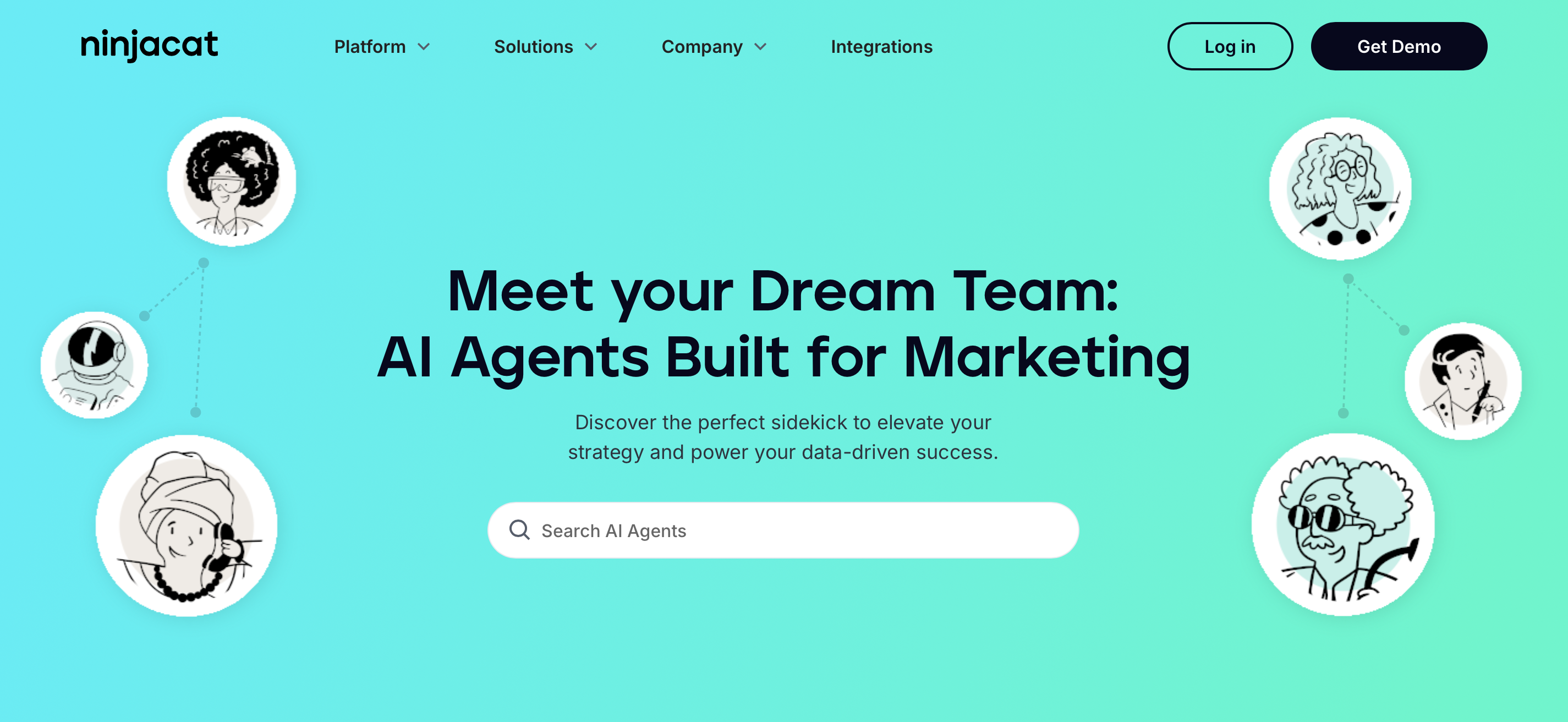 NinjaCat AI agents optimizing automated marketing workflows in 2024