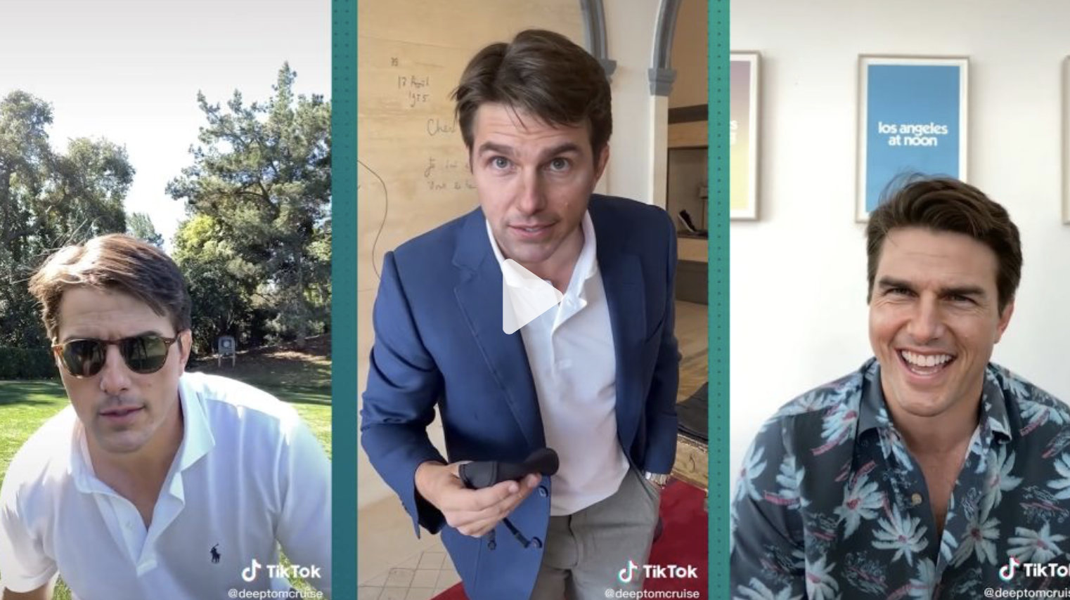 Example of AI-generated video used in celebrity deepfakes scandals.