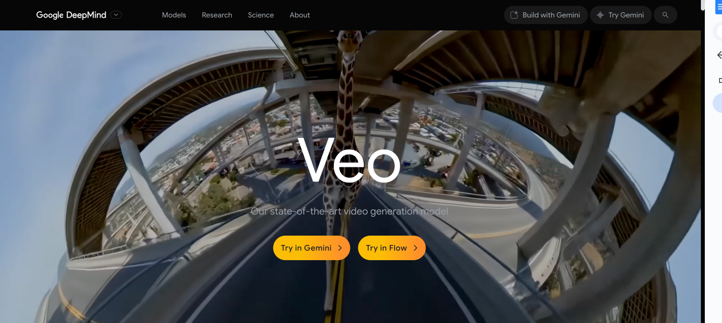 Screenshot showing Veo 3 audio missing issue in 2025